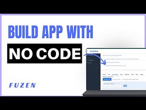 How to Build App with No Code in 3 Steps Using Fuzen