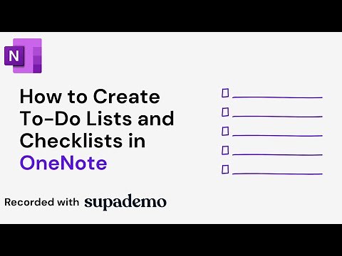 How to Create To-Do Lists and Checklists in OneNote