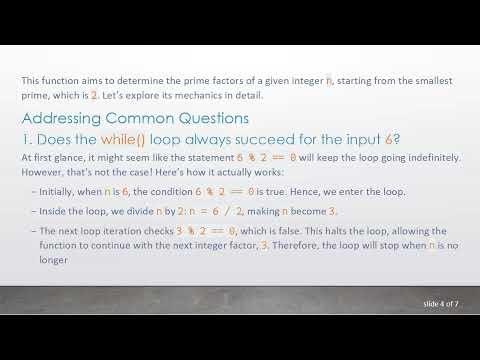Understanding the prime factor decomposition function in PHP
