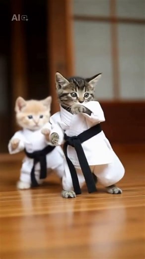Kung Fu Kittens - Chatons Art-martiaux très mignons !