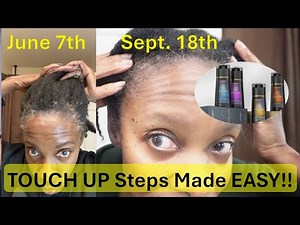 Polar Hair Dye Shampoo | How to Touch Up 4C Gray Natural Hair