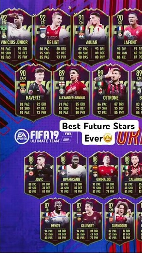 Future Stars over the years… FIFA 19➡️FC26⭐️#shorts #fc26 #fut #gaming #ps5 #trending #fifa
