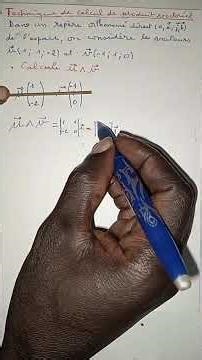 Produit vectoriel rapide cours maths terminal C,D,E,F. #maths #vectoriel rapide