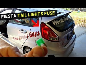 FORD FIESTA TAIL LIGHTS FUSE LOCATION REPLACEMENT MK7 ST