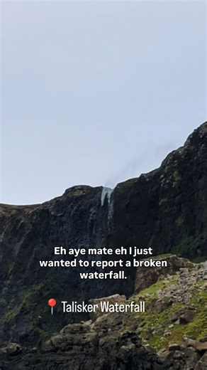 1.3M views · 170 reactions | I came across this broken waterfall today at Talisker Bay on Skye. I have reported so police are now aware. No need for anyone else to call them. #scotland #visitscotland #isleofskye #waterfall #hiking #talisker #skye | Iain Weir | Facebook