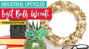 Got ALOT? Glue it to a wreath! See how to make this INDUSTRIAL fall wreath using vintage automotive light bulbs. Get the BULBS: https://www.etsy.com/listing/195921783/set-of-100-mini-lightbulbs-with-round Get the full tutorial and supply list: http://hydrangeahippo.com/vintage-light-bulb-upcycling-wreath/ | Smart Fun DIY