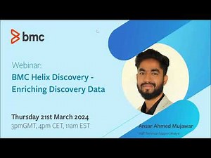 BMC Helix Discovery: Webinar - Enriching Discovery Data