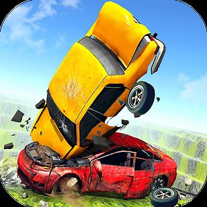 Mega Death Ramp Real Car Crash Simulator - Beamng Driving Games 3D