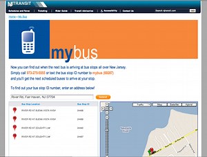 NJ Transit Unveils 'MyBus' Schedule Service