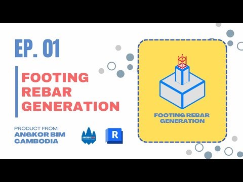 Episode 01 | Footing Rebar | គូសសរសៃដែកជើងតាង