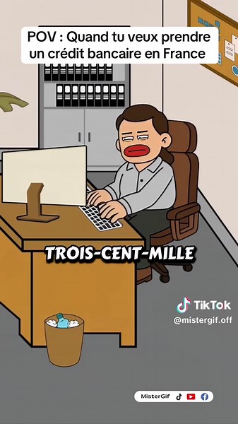 Crédit bancaire en France : la réalité humoristique