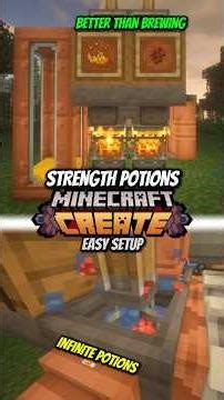 Strength Potions Create Mod #minecraft #createmod