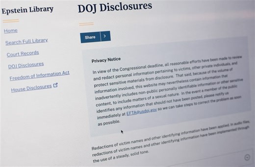 DOJ begins releasing Epstein files, with many heavily redacted