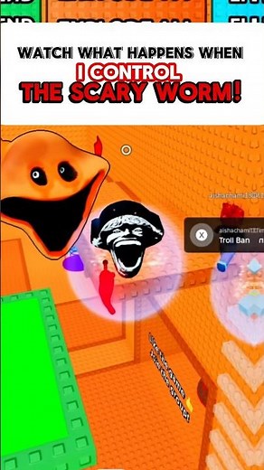 I Tamed The SCARY WORM In Scary Troll Slap Tower (Roblox Funny Moments)