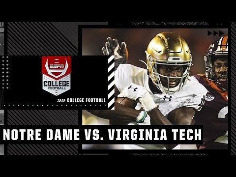 Notre Dame Fighting Irish at Virginia Tech Hokies | Full Game Highlights