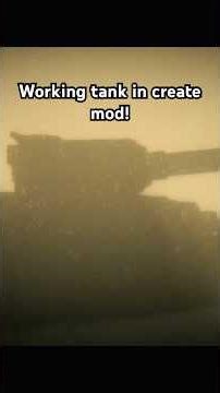 Working create mod tank! #minecraft #tankbattle #ww2rebuilder #tankwar #tankwarfare #moddedminecraft