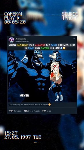 giyu saved inosuke's life at last moment 🥶🥲#demonslayer #tanjiro #inosuke #fyp #kny #shorts #amv