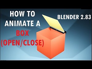 Blender Tutorial | How to animate a Toy BOX ( open / close ) in blender
