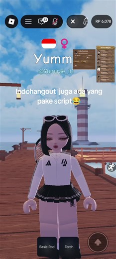 Cara Centang dan Script di Indo Hangout Roblox