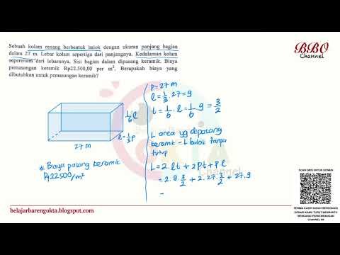How to Calculate Swimming Pool Tiling Costs | Surface Area Math Tutorial