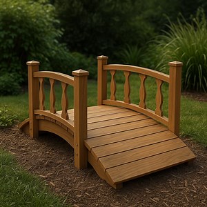 Wooden Garden Bridge Plan – Outdoor Decorative Arch Bridge – DIY Backyard & Pond Walkway Blueprint - Etsy Canada