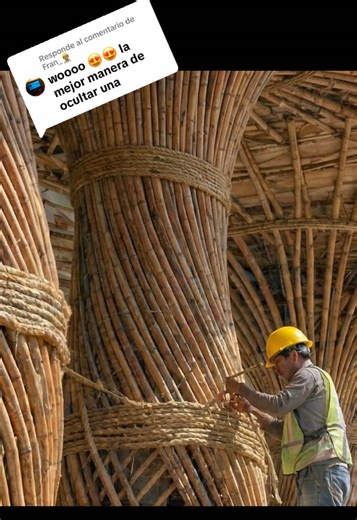 Respuesta a @Fran_👷🏽‍♂️ columnas decorativas de bambú. #arquitectura #arq #diseñoarquitectonico