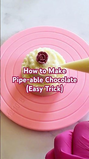 How to Make Pipe-able Chocolate That Sets Firm (Easy Trick)