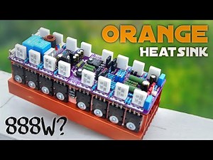 TBM NEW 16 Transistors with ORANGE HEATSINK | 2sa1943/2sc5200 #cbzproject