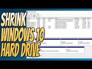 How To Shrink Windows 10 HDD | Make Unallocated Partition On Windows 10 Tutorial