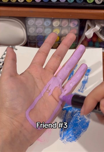 Sketchbook idea for 3 BFFs 👯‍♀️🎀💐✨ Who are you going to try this with? 👀 #art #diy #artideas #diyideas #drawing #drawingideas #sketchbook #sketchbookideas