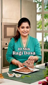 10 Min Ragi Dosa A quick, healthy, delicious, crispy Ragi Dosa ready in just 10 minutes! Makes for an excellent breakfast, tiffin or snack too. And double up the nutrition of the Ragi Dosa with Bio Fortified Ragi Atta from Better Nutrition. It is stone ground, has no chemicals, has double the Calcium, Iron too! #ragidosa #dosa #healthy #recipe #pankajbhadouria 10 min Ragi Dosa Preparation TIme: 10 minutes Cooking time: 4 minutes / dosaIngredients: Serves: 2-3 Ingredients: 1 cup Ragi Flour 1/2 cu