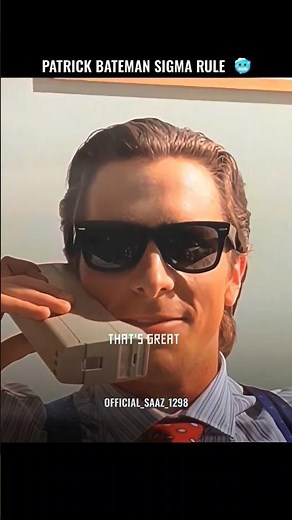 Sigma rule 7 american psycho Patrickbateman edit #edit #audio #viral #patrickbateman #americanpsycho
