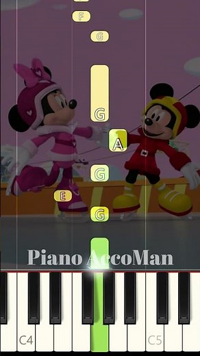 🎹 Learn how to play “It’s Fun to Skate” from Mickey Mouse Clubhouse on piano tutorial!