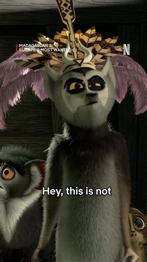 King Julian has a new crush… 😏🐻 Madagascar 3: Europe's Most Wanted, now playing on Netflix!