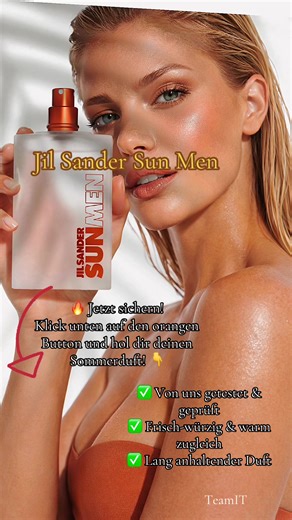 ☀️ Jil Sander Sun Men – der Duft für echte Sommer-Vibes! ☀️ Wir testen Produkte für euch – und dieser Duft hat uns überzeugt! 💯 Sun Men steht für warme Sonnenstrahlen, Frische und maskuline Eleganz. Ein perfekter Begleiter für Alltag, Urlaub und besondere Momente. ✅ Von uns getestet & geprüft ✅ Frisch-würzig & warm zugleich ✅ Lang anhaltender Duft ✅ Ideal als Geschenk 🎁 oder für dich selbst 👉 Unsere ehrliche Empfehlung: Wenn du einen Duft suchst, der auffällt, aber nicht aufdringlich ist – Su
