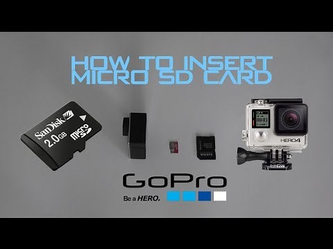 HOW TO INSERT MICRO SD CARD INTO GOPRO HERO!