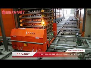 5T Automatic Rail Cart For Production Line, RGV Rail Guided Vehicle