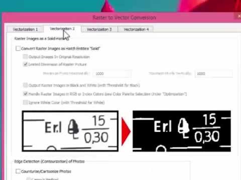 PDF to DWG - Raster To Vector - Print2CAD 2017