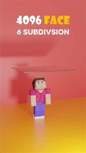 Minecraft Cloth Simulation vs Steve 😳 #minecraft #clothsimulation #blender #3d