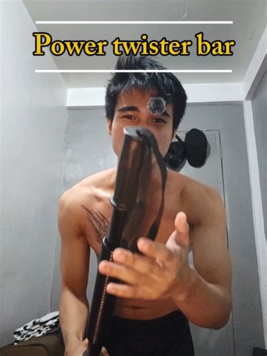 Power twister bar for chest and arm💪 #fyp #powertwisterbar #twisterbararmandchest #homeworkout #gymequipment