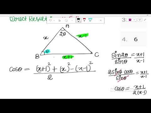 In Triangle ABC Angle A is larges and B is smallest and all sides are consecutive integer must do