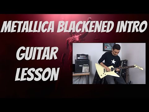How to play Blackened reversed intro riff on guitar