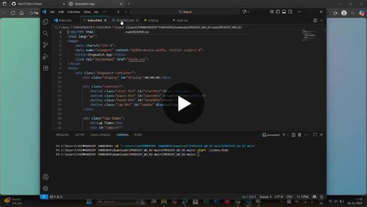 #prodigyinfotech #internship #webdevelopment #frontenddeveloper #html #css #javascript #learningbydoing #careergrowth #studentdeveloper | Tharunyareddy Thimmareddy
