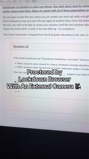 Lockdow Browser #exam #fyp #viral #proctor #proctoredexam | Proctored Exam