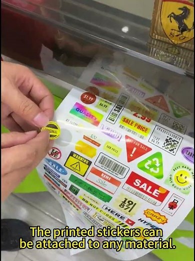All color label sticker printer ! only 1800 dollar |roll to roll color label sticker print
