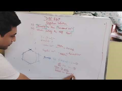 #Singular Solution #Diff Eqn#Part 1