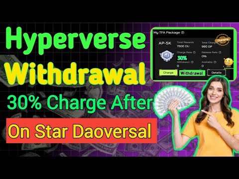 🔴🔴 Hyperverse Withdrawal update 30%charge after on Daoversal|New withdrawal du coin On Daoversal 💸💸