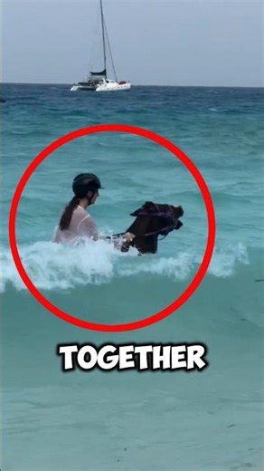 Horse & Owner Swim Together At Beach🌊❤️