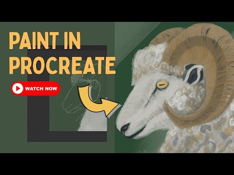 Painting a Ram In Procreate
