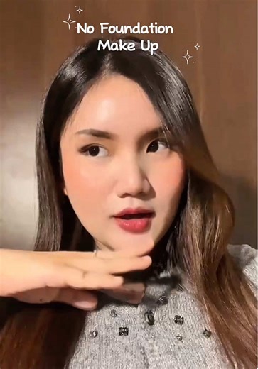 No foundation make up check✨ my go to fav sunscreen from @GMEELAN_INDONESIA #gmeelan #sunscreen #whitecast